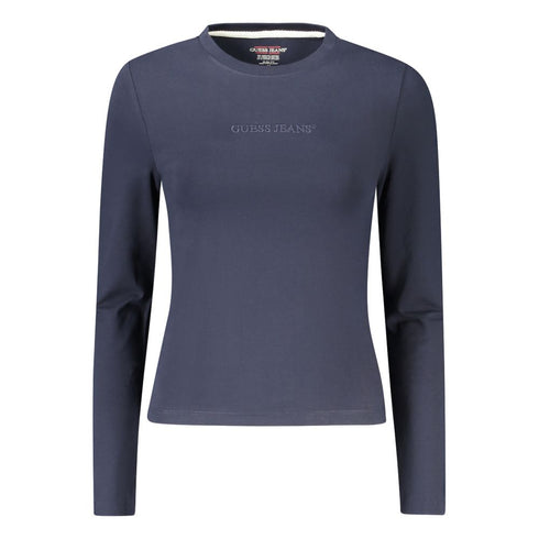 Guess Jeans Blue Cotton Tops & T-Shirt